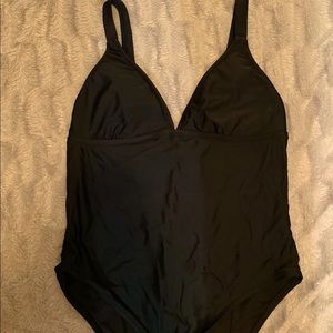 Mossimo black one piece with low back